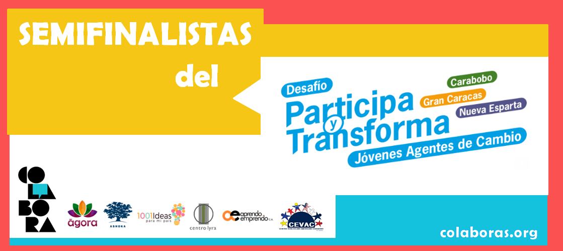 Post Perfil Semifinalistas del Desafío Participa y Transforma, Jóvenes Agentes de Cambio de Venezuela imagen de Header
